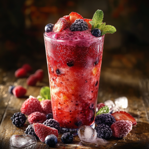 Kırmızı Orman Meyveli Smoothie