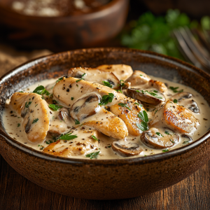 Kremalı Mantarlı Tavuk