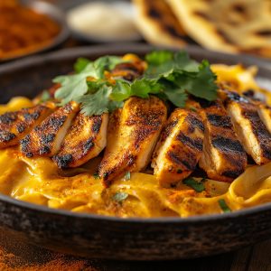 Fettuccine Alfredo with Curry